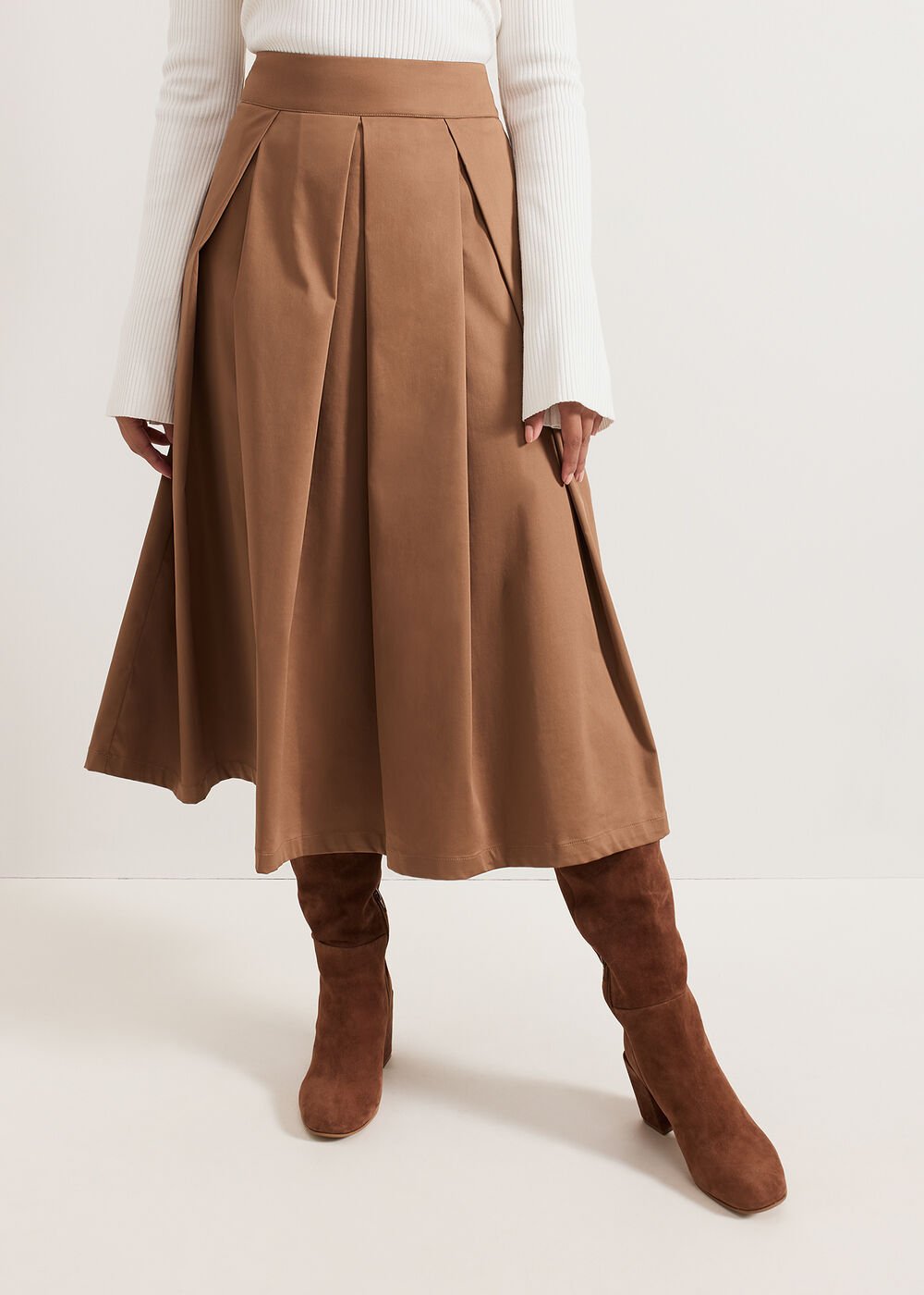 Trinity Petite Skirt - Brown
