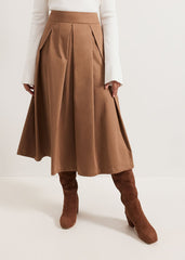 Trinity Petite Skirt - Brown