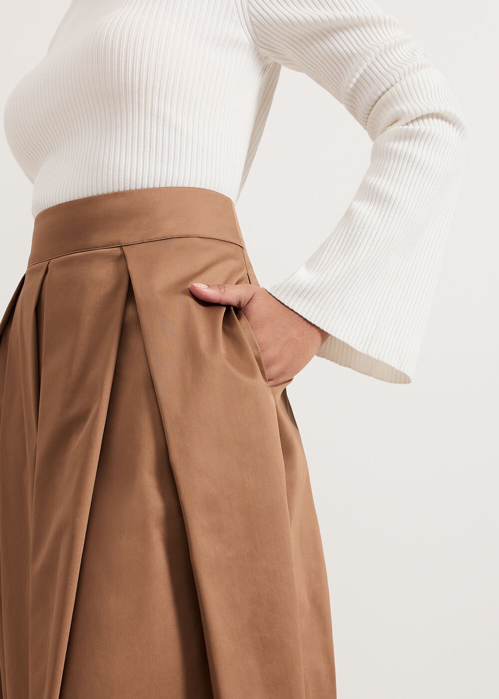Trinity Petite Skirt - Brown