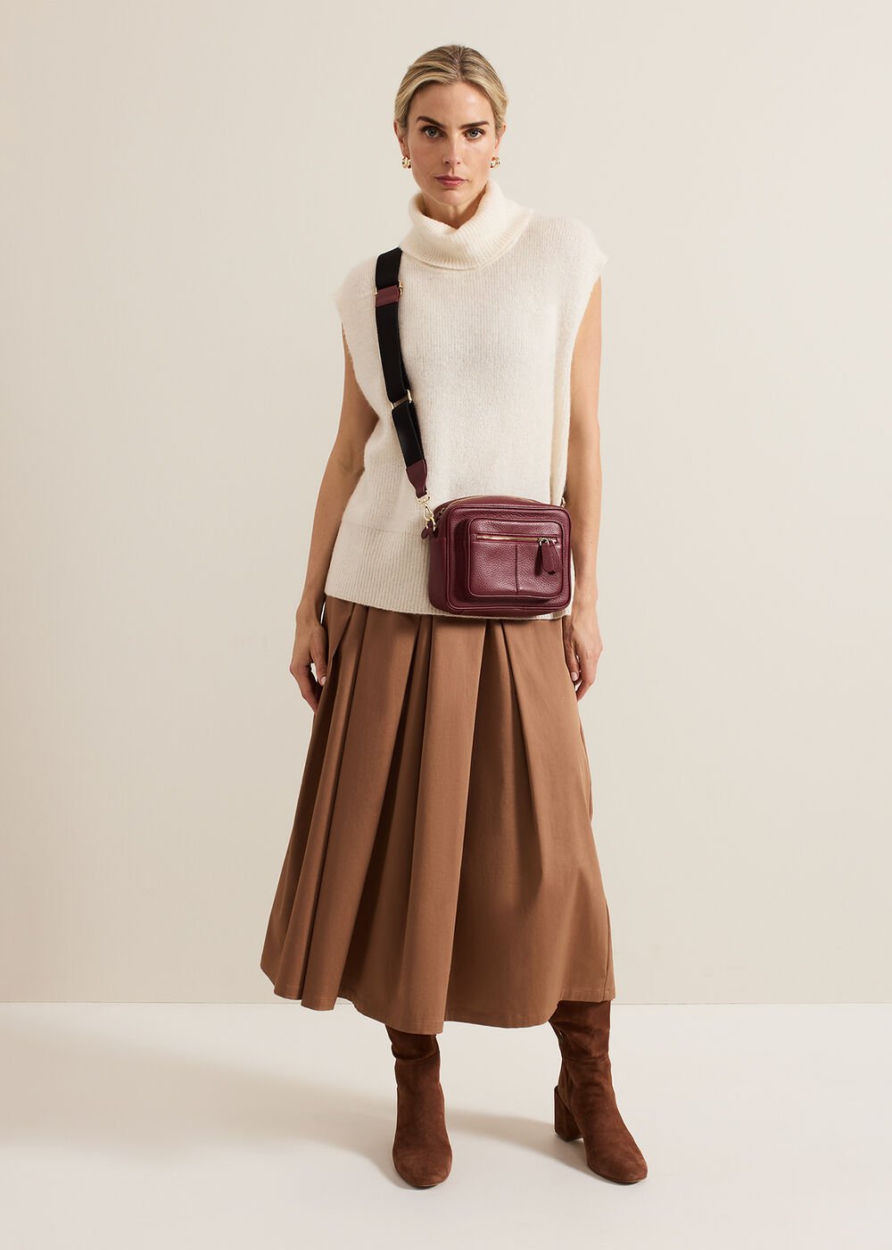 Trinity Petite Skirt - Brown