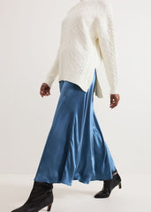 Orla Slip Skirt - Blue