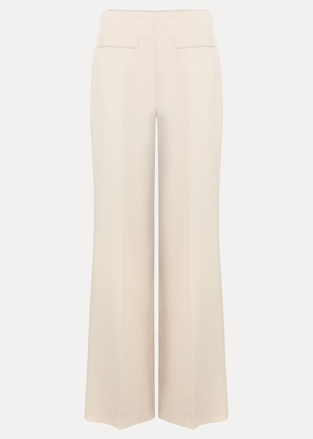 Elodie Wool Trouser - White