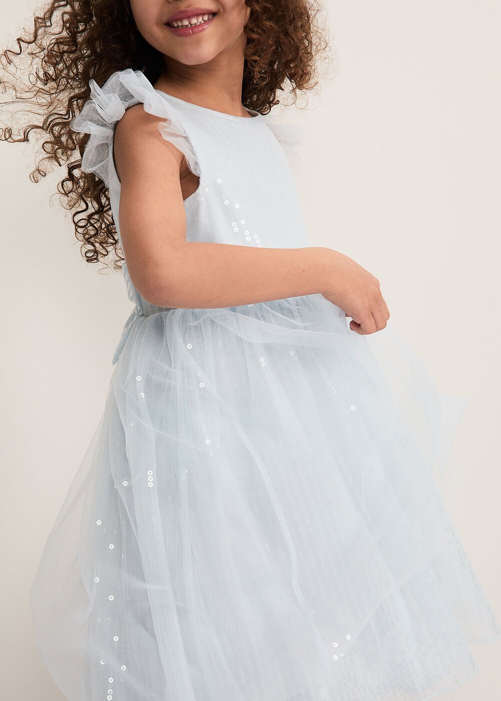 Kaya Sequin Dress - Pale Blue