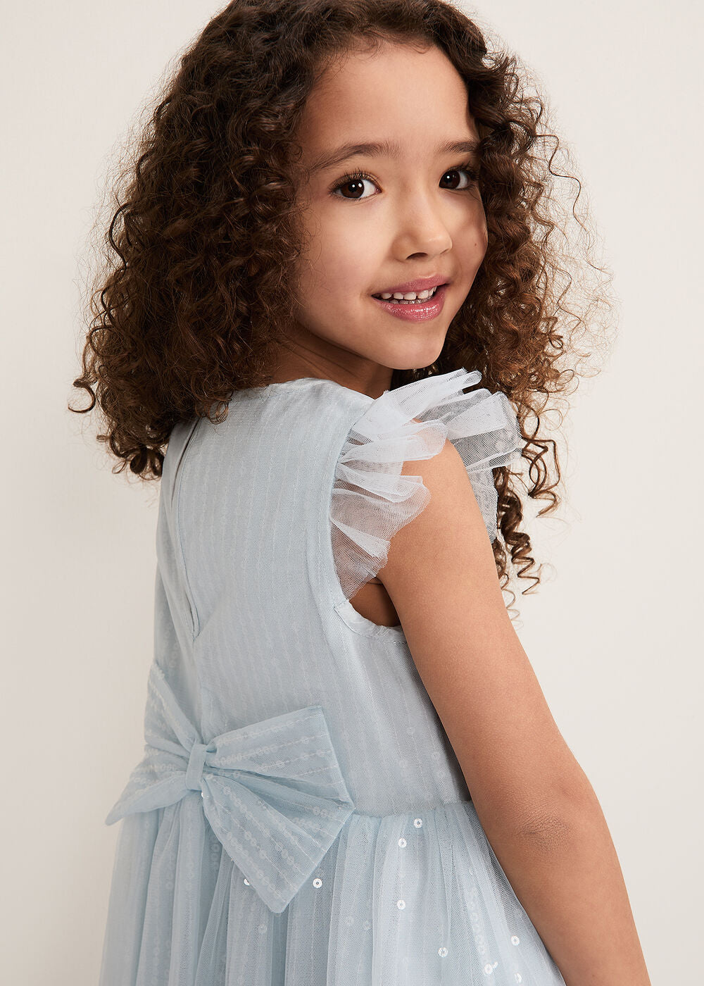Kaya Sequin Dress - Pale Blue