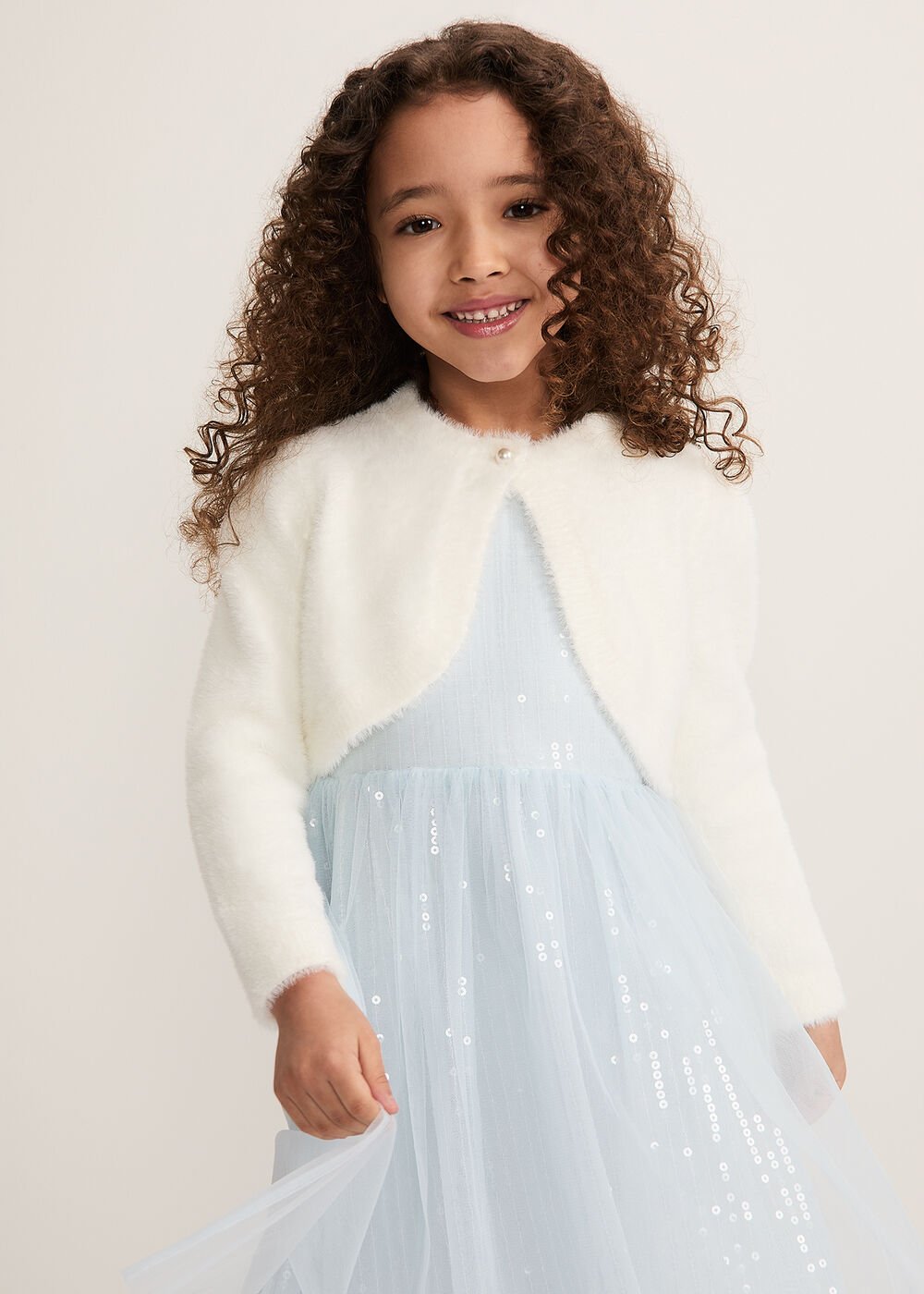 Kaya Sequin Dress - Pale Blue