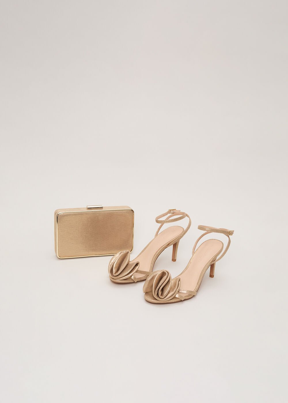 Gold Flower Strappy - Gold