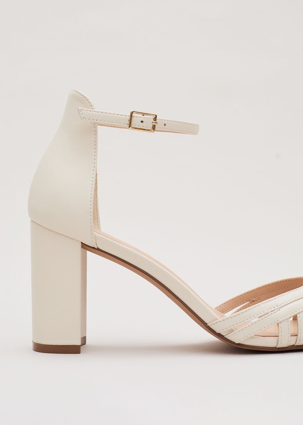 Ivory Leather Sandal - Ivory