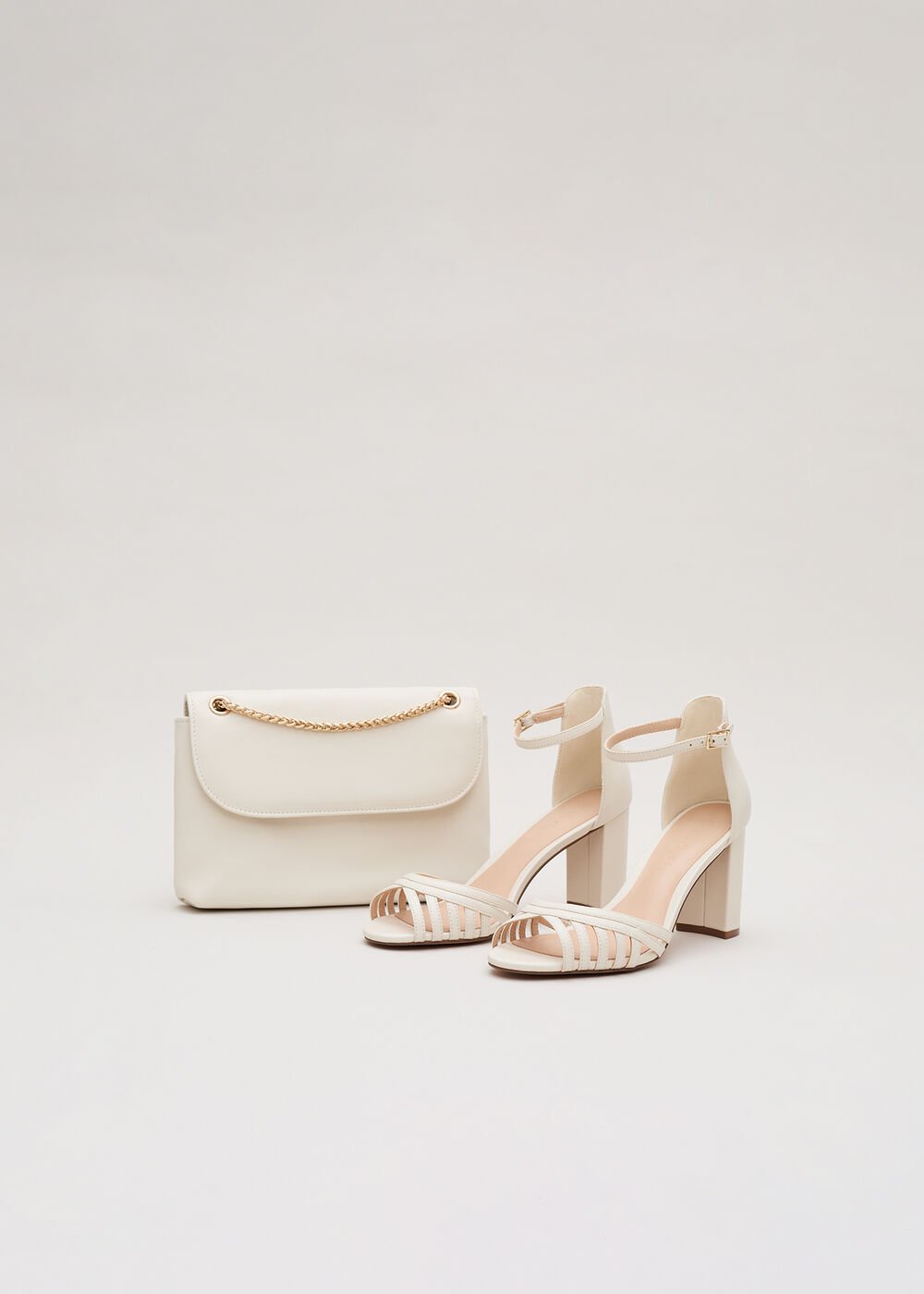 Ivory Leather Sandal - Ivory