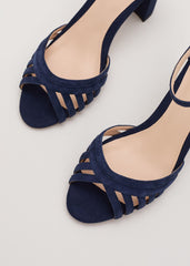 Navy Block Heel - Navy