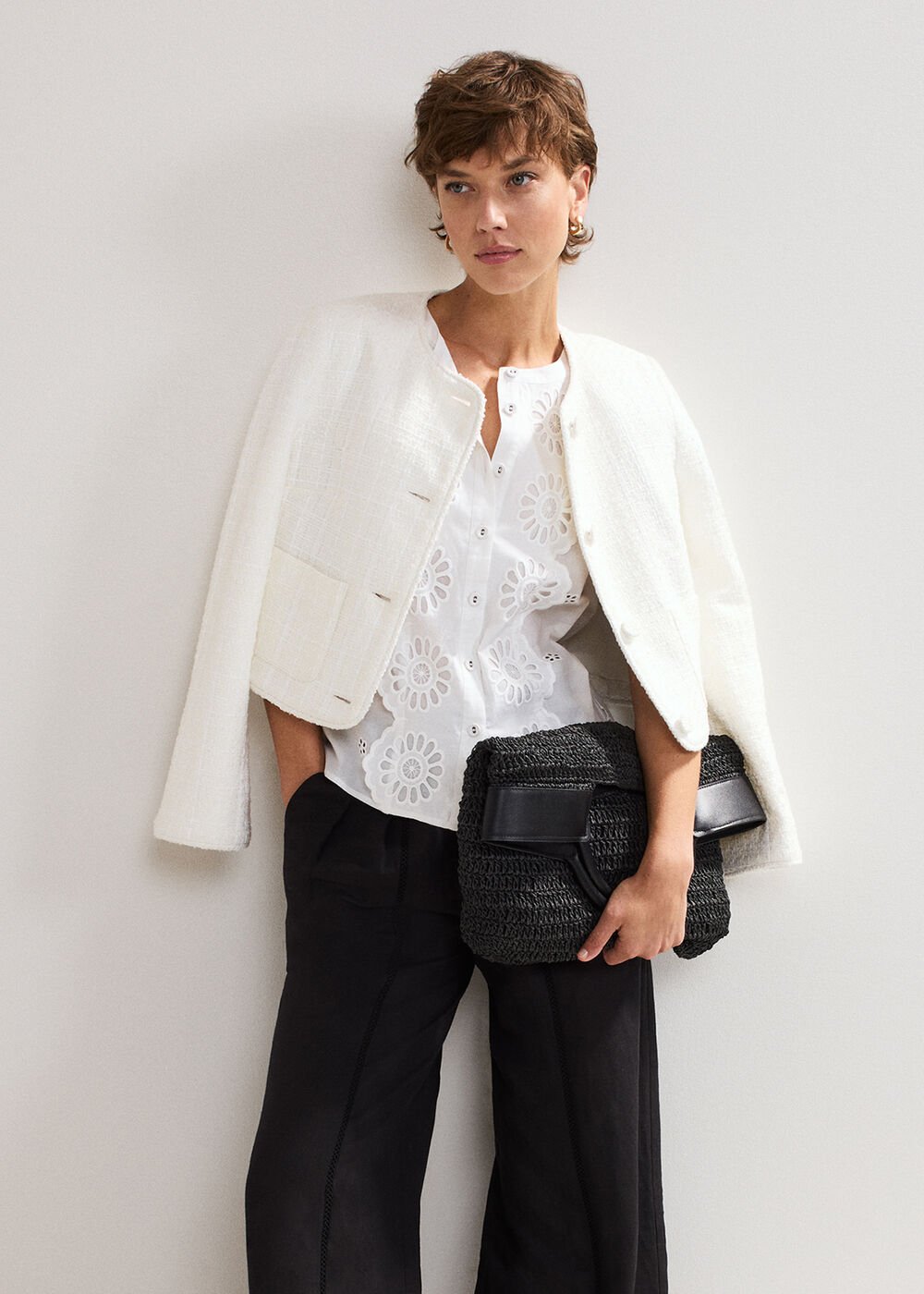 Ripley Boucle Jacket - Ivory