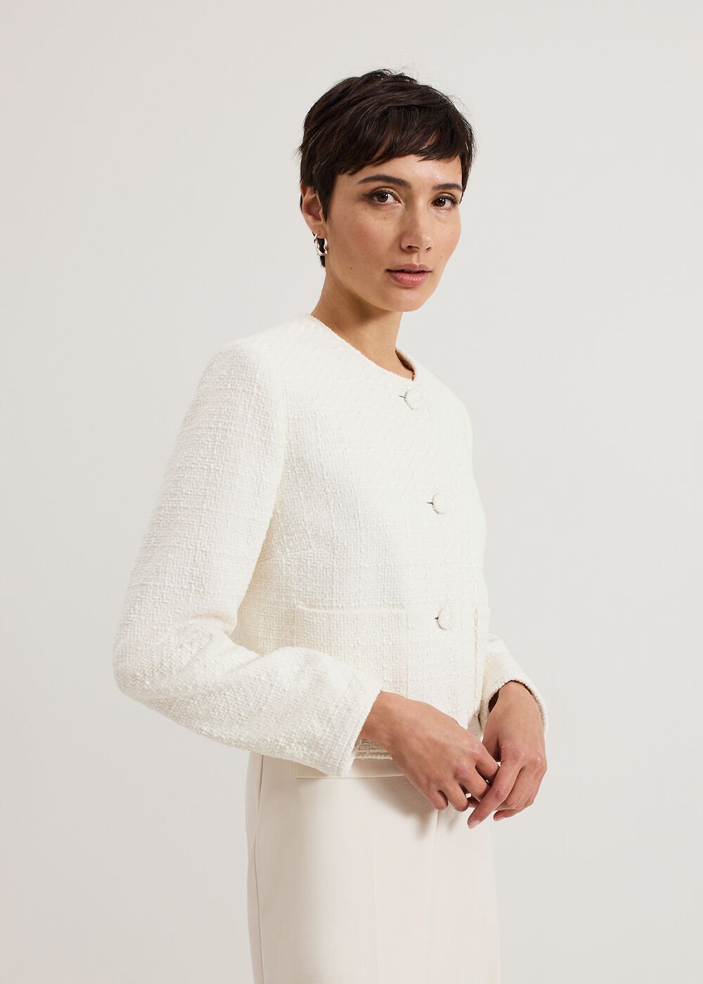 Ripley Boucle Jacket - Ivory