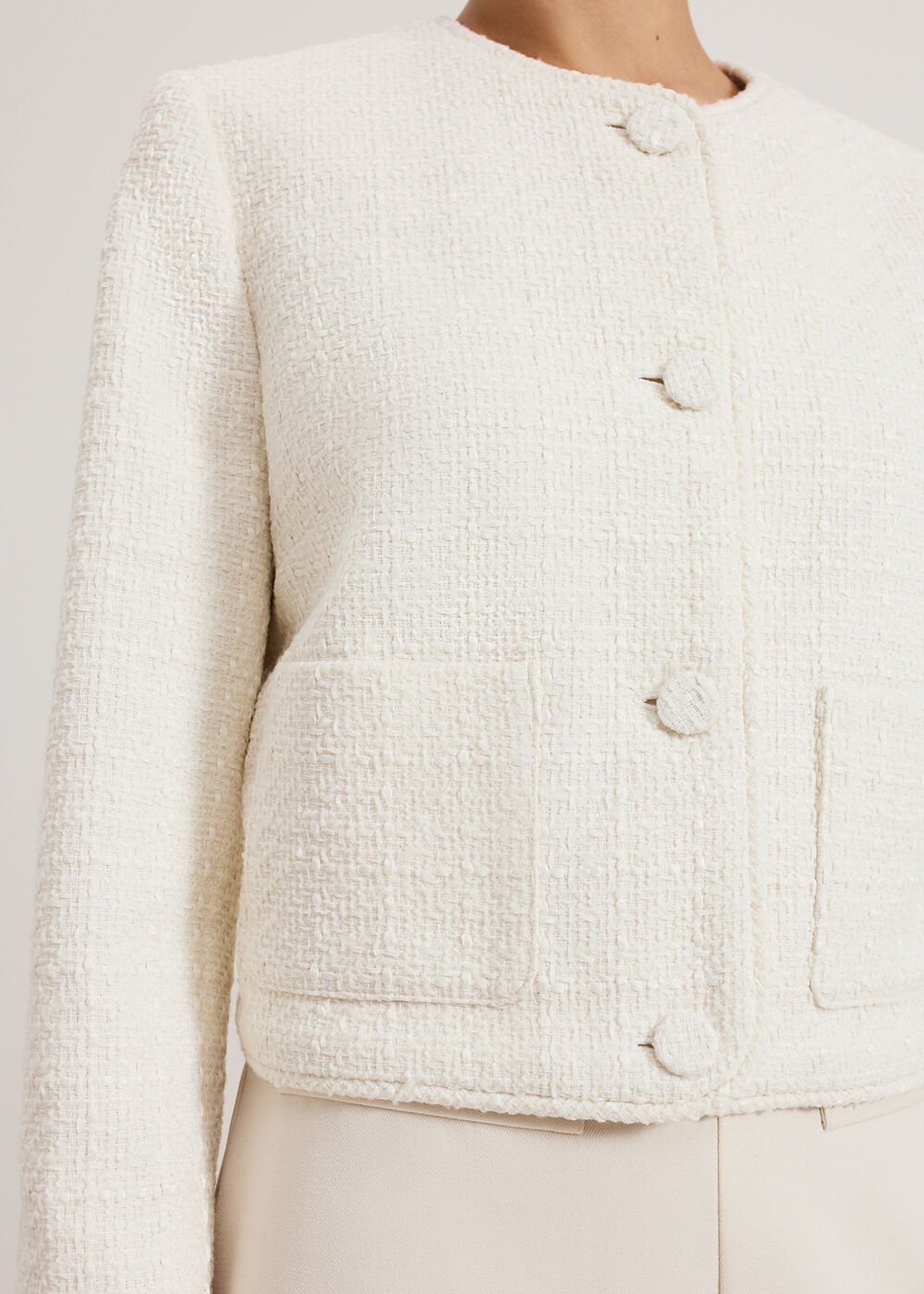 Ripley Boucle Jacket - Ivory