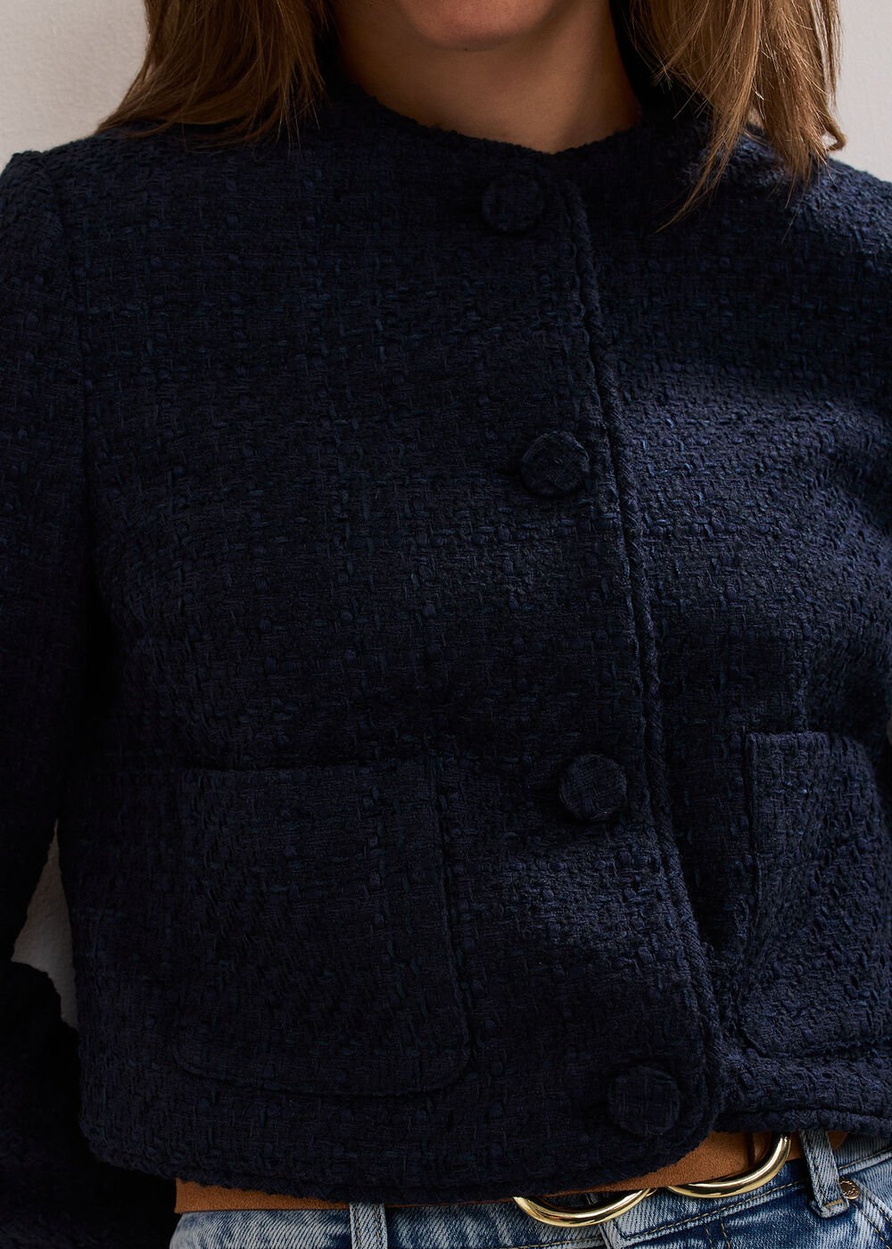 Ripley Boucle Jacket - Navy