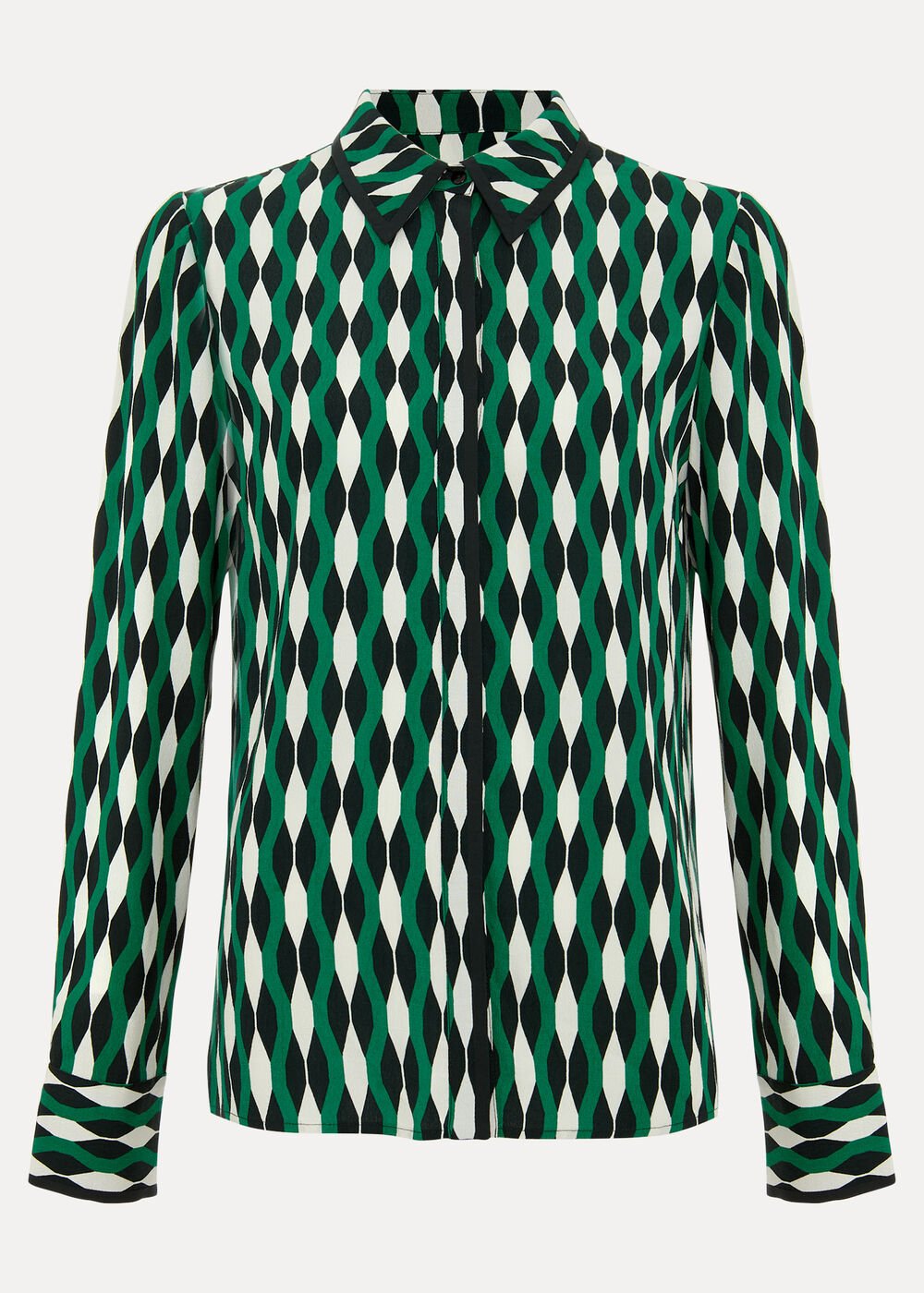 Rita Geo Print Shirt - Green