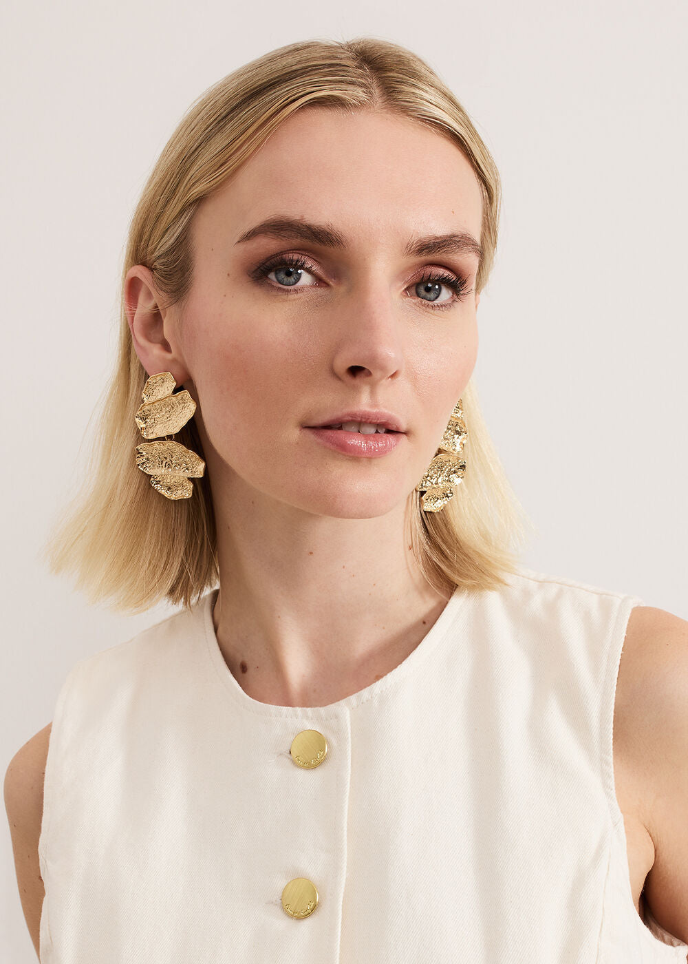 Statement Earrings - Gold