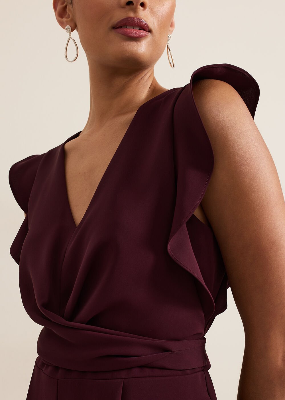 Ayla Jumpsuit - Burgundy