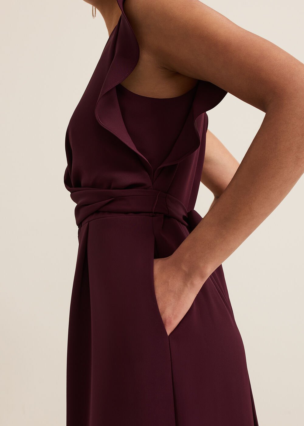 Ayla Jumpsuit - Burgundy