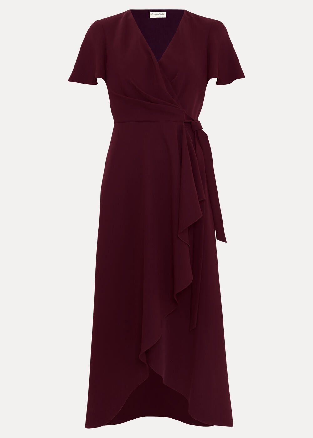 Julissa Wrap Dress - Burgundy