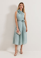 Senita Floral Dress - Eau De Nil