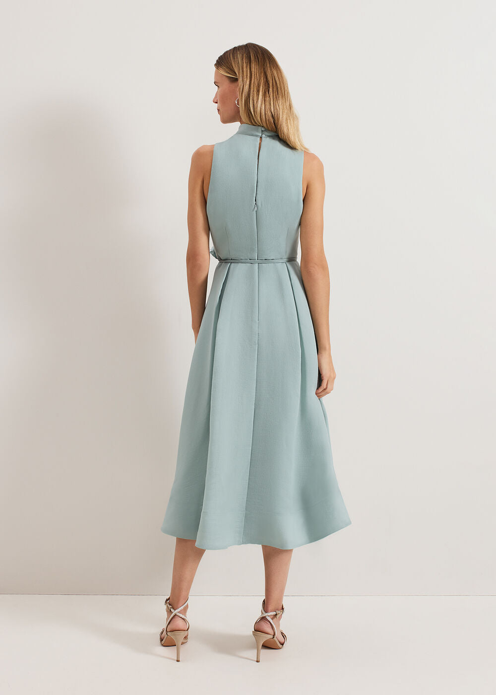 Senita Floral Dress - Eau De Nil