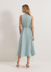 Senita Floral Dress - Eau De Nil