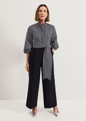 Bree Stripe Jumpsuit - Navy