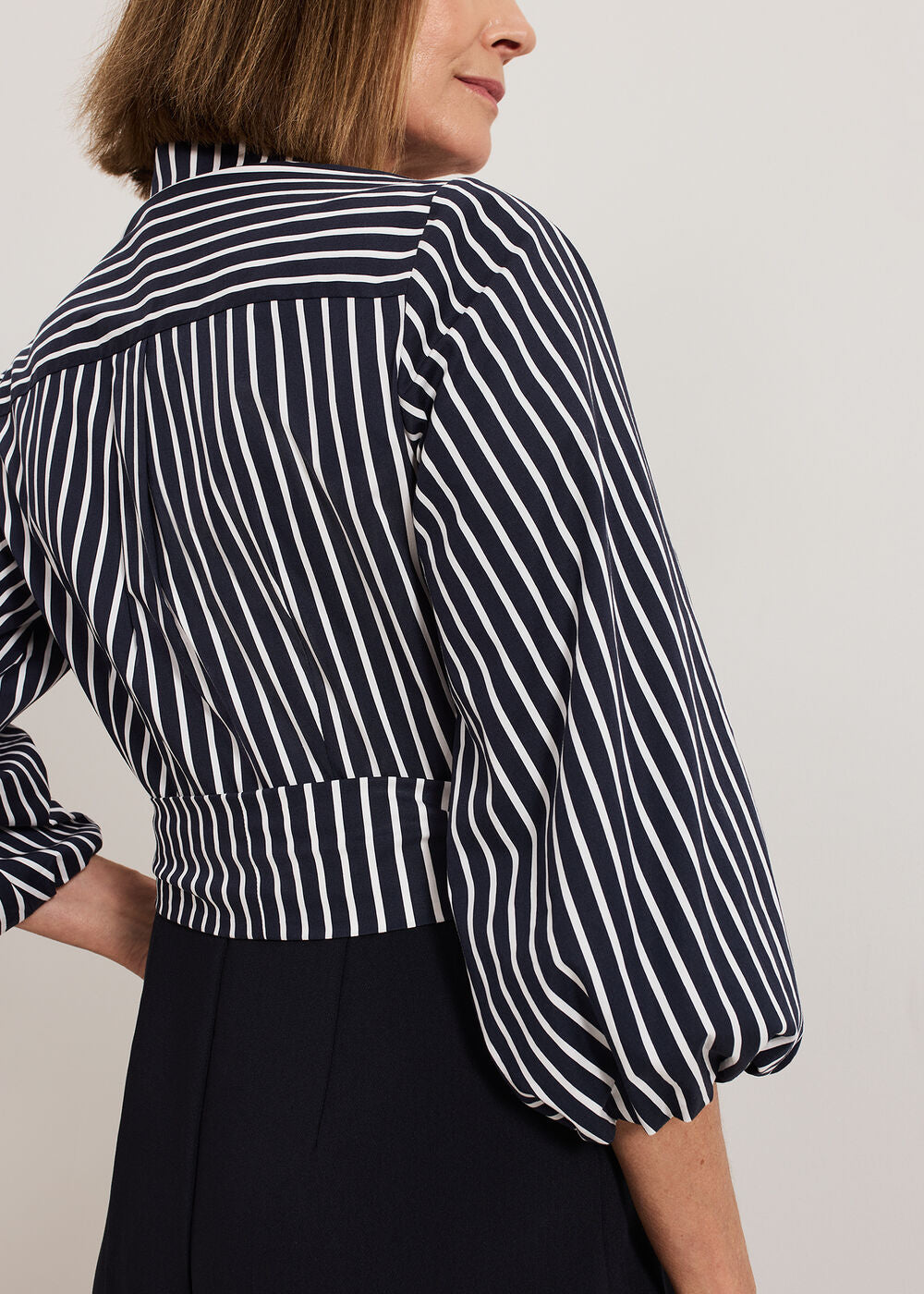 Bree Stripe Jumpsuit - Navy