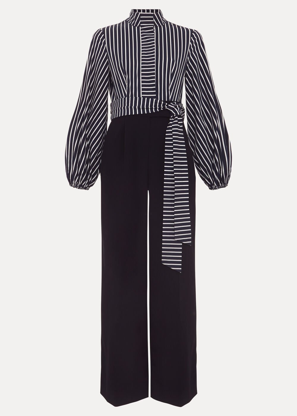 Bree Stripe Jumpsuit - Navy