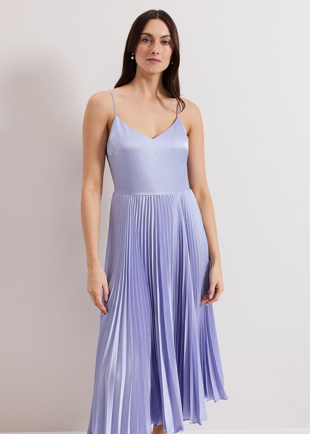Dana Lace Double Layered Dress - Pale Blue