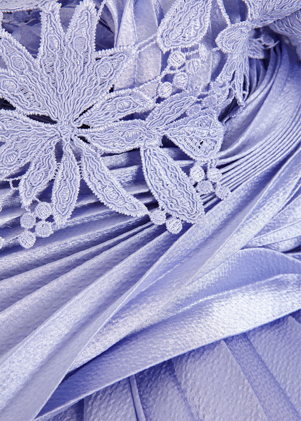 Dana Lace Double Layered Dress - Pale Blue
