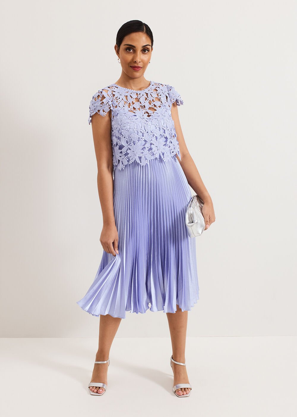 Petite Dana Dress - Pale Blue