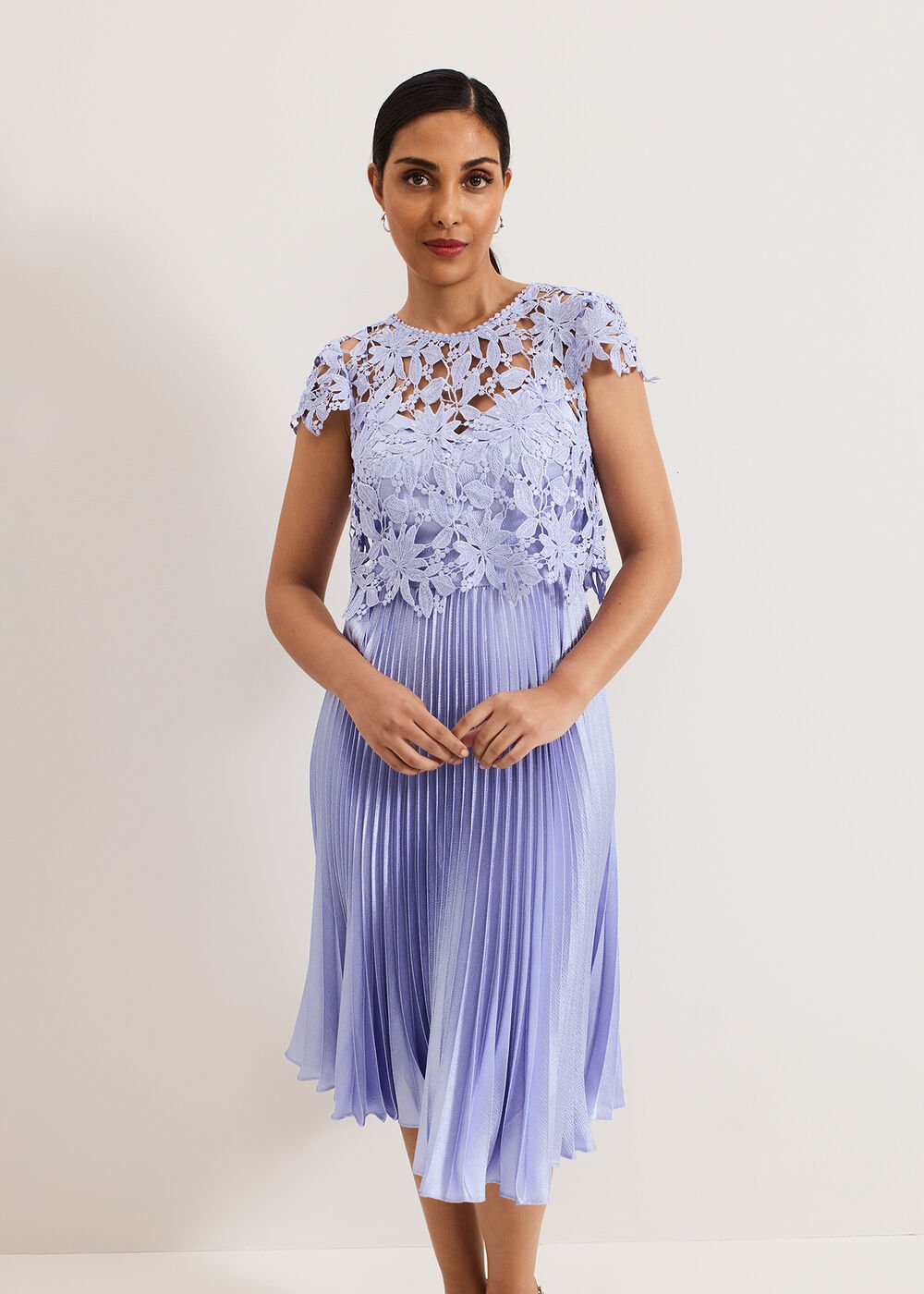 Petite Dana Dress - Pale Blue