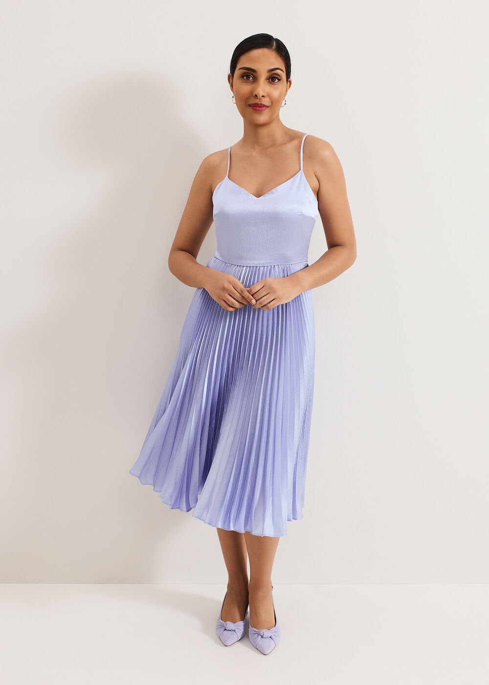 Petite Dana Dress - Pale Blue