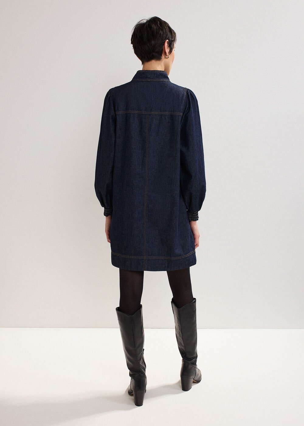 Peggie Denim Dress - Blue