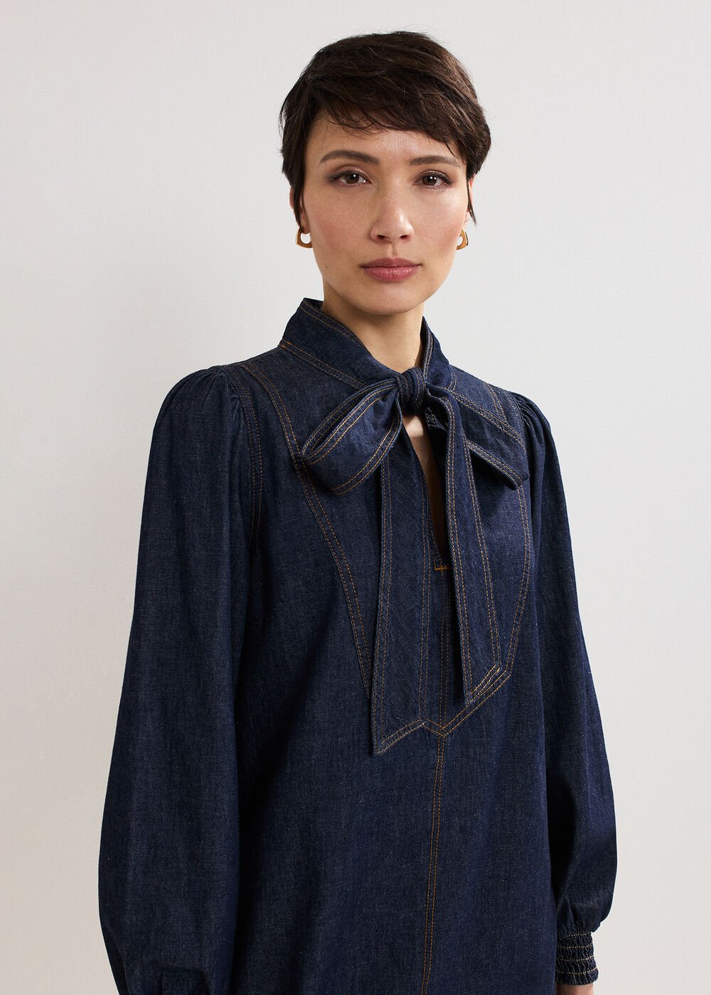 Peggie Denim Dress - Blue
