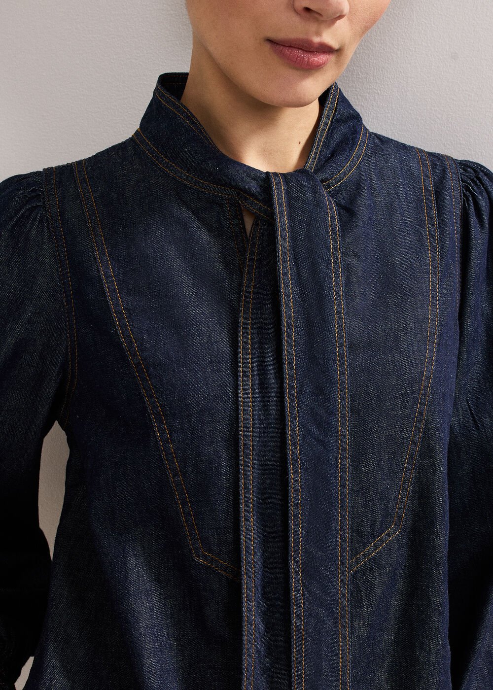 Peggie Denim Dress - Blue