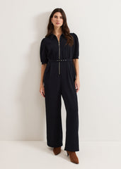 Candice Zip Jumpsuit - Navy