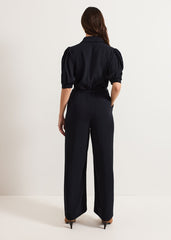 Candice Zip Jumpsuit - Navy