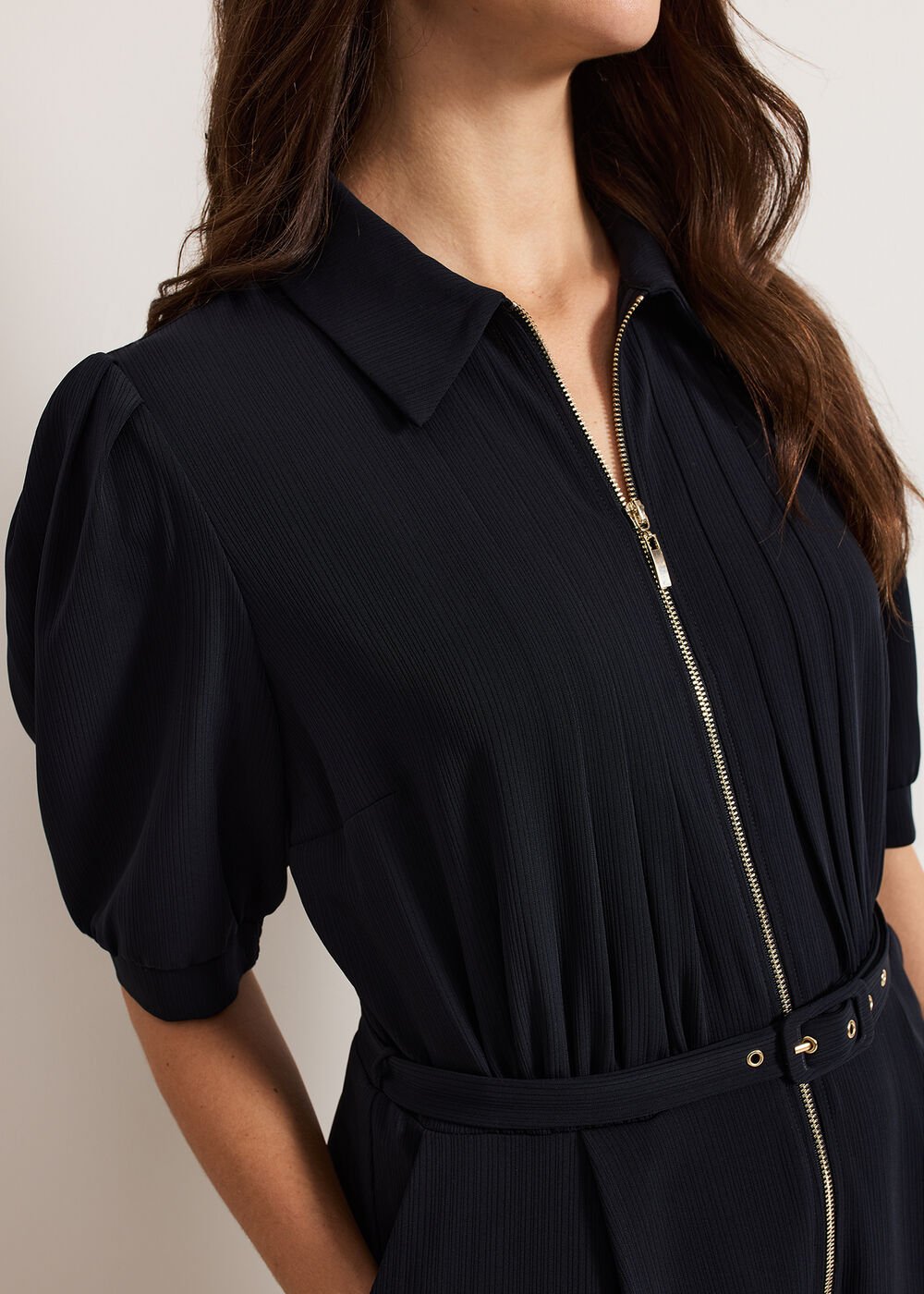 Candice Zip Jumpsuit - Navy