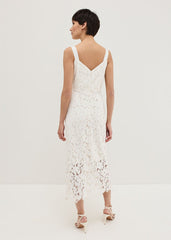 Gracie Lace Midi Dress - Ivory