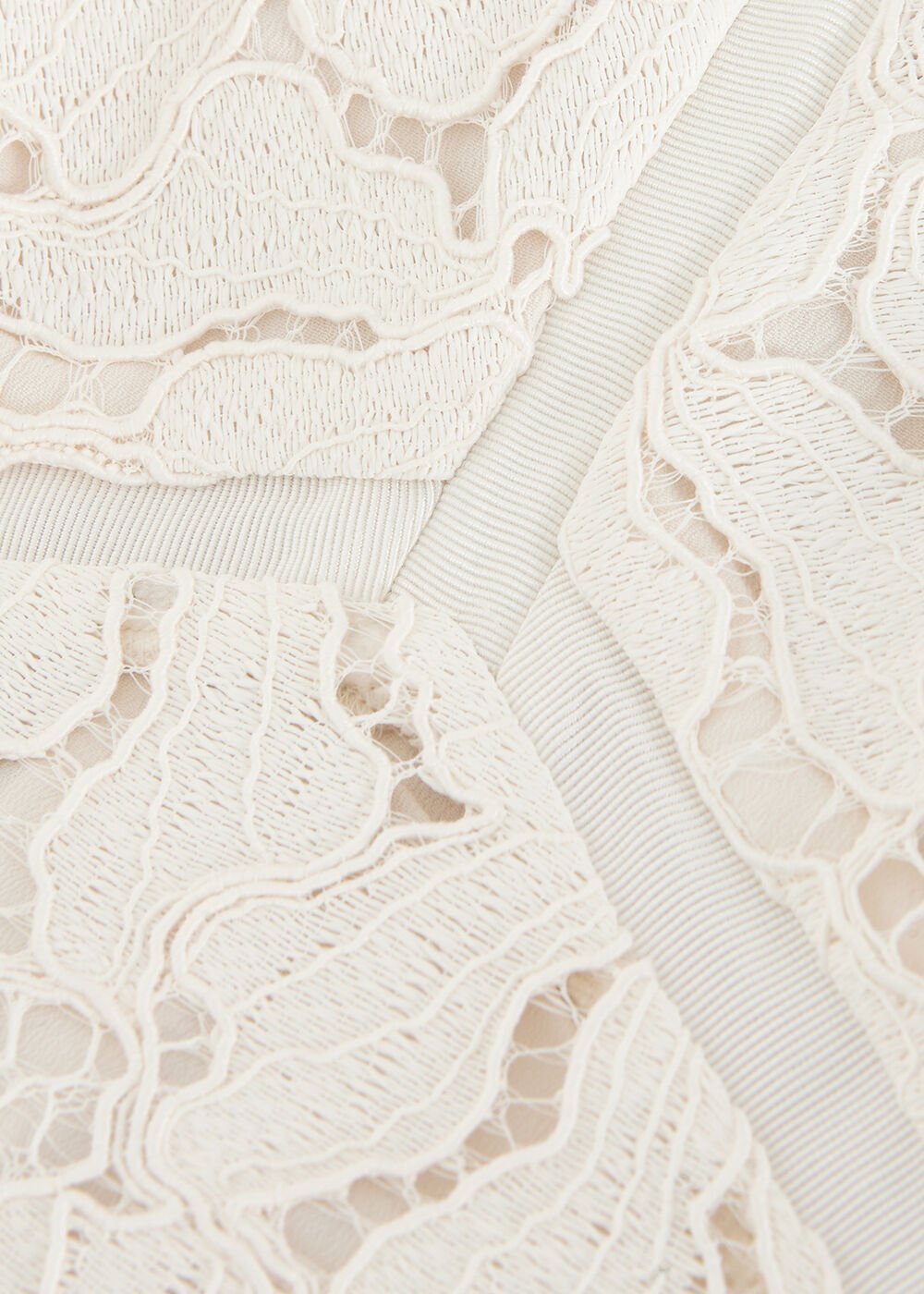 Gracie Lace Midi Dress - Ivory
