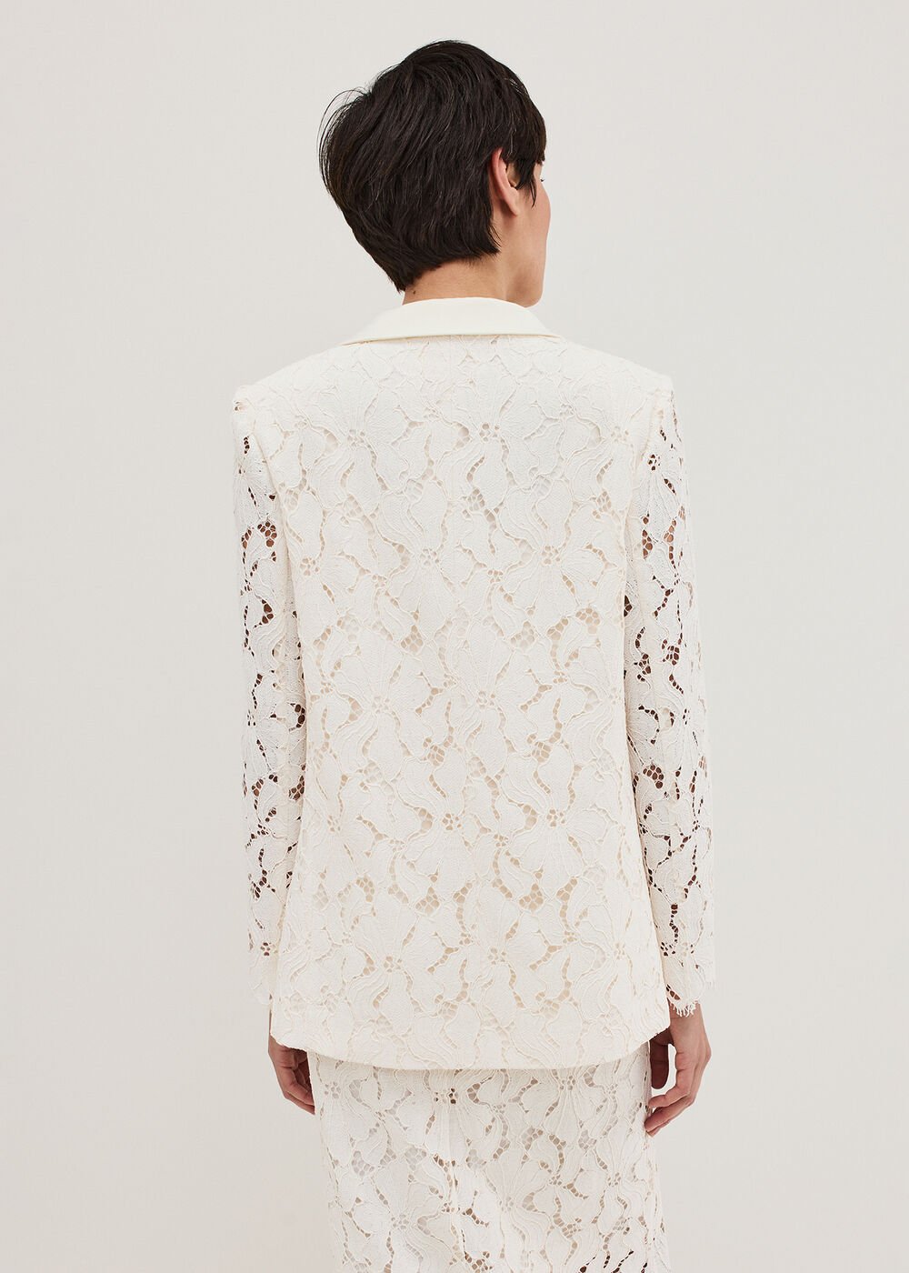 Gracie Lace Blazer - Ivory