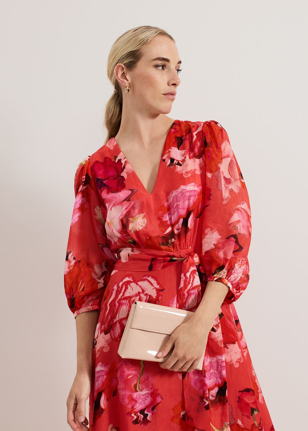 Pink Patent Clutch - Pale Pink