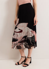 Elmina Floral Skirt - Black