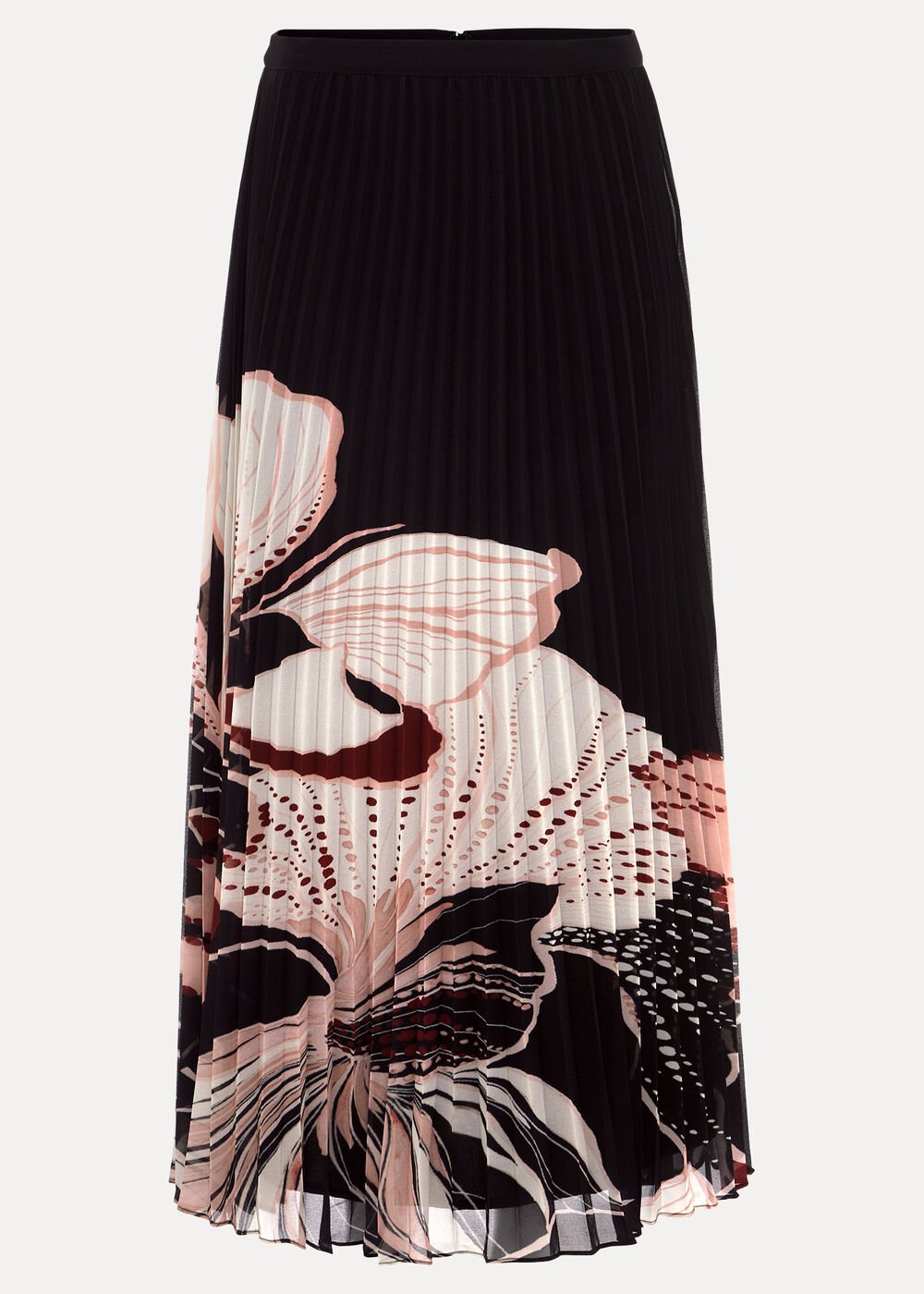 Elmina Floral Skirt - Black