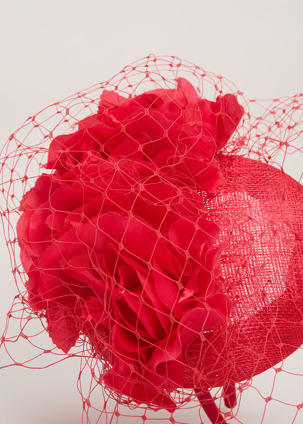 Red Flower Pillbox - Red