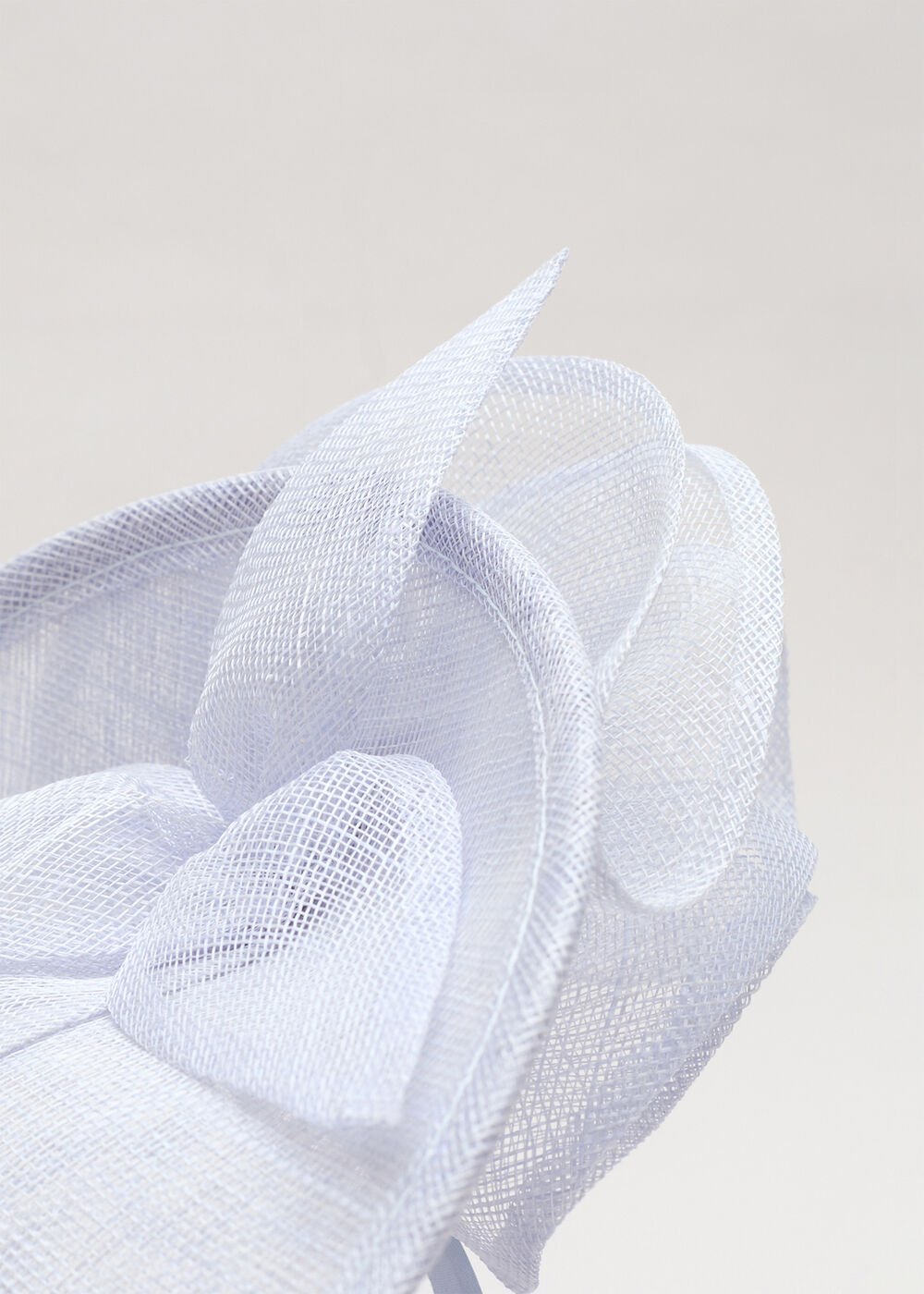 Blue Oval Fascinator - Pale Blue