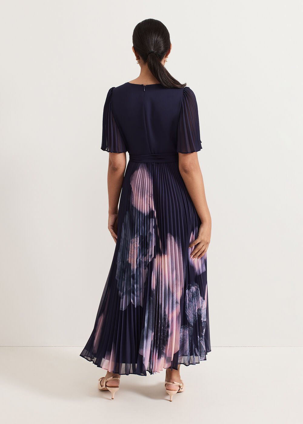 Petite Abigail Dress - Navy