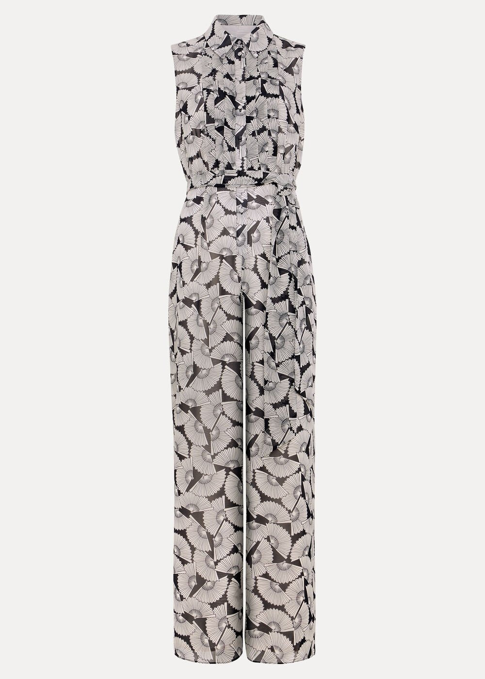 Petite Janine Jumpsuit - Navy/Ivory