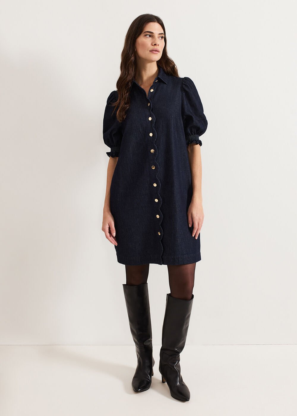 Candice Denim Dress - Indigo